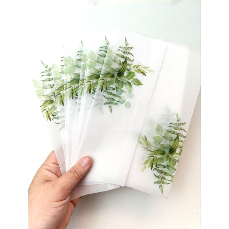 Envelope para convite com papel vegetal - Várias estampas