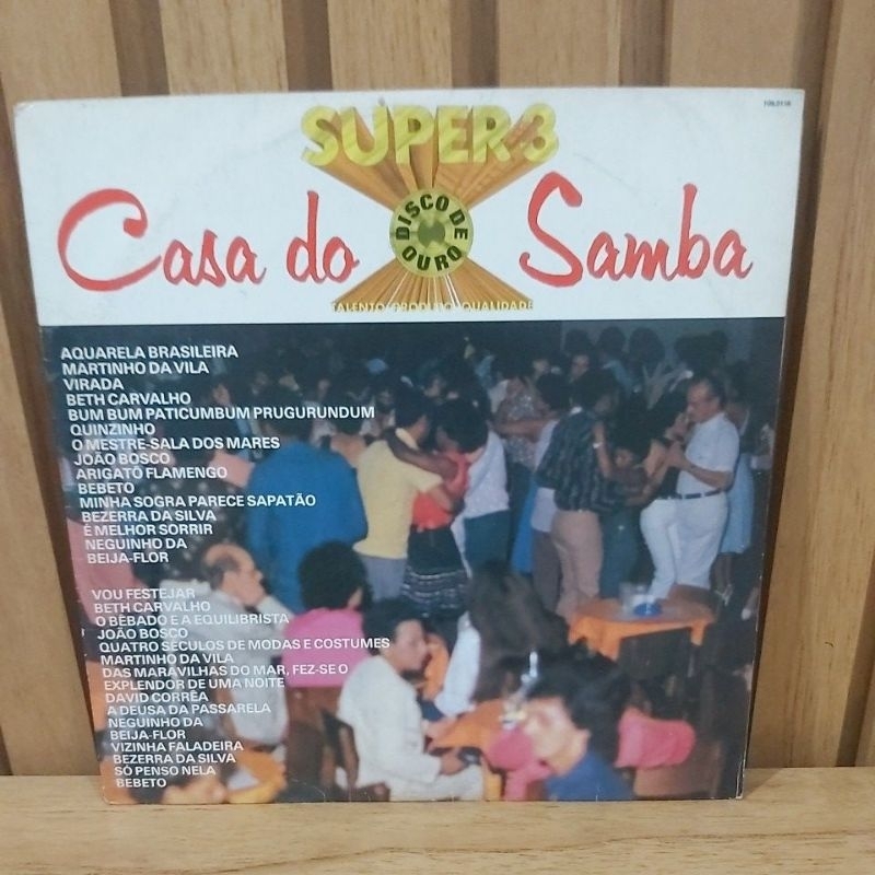 LP disco vinil Super 3 - Casa do Samba.