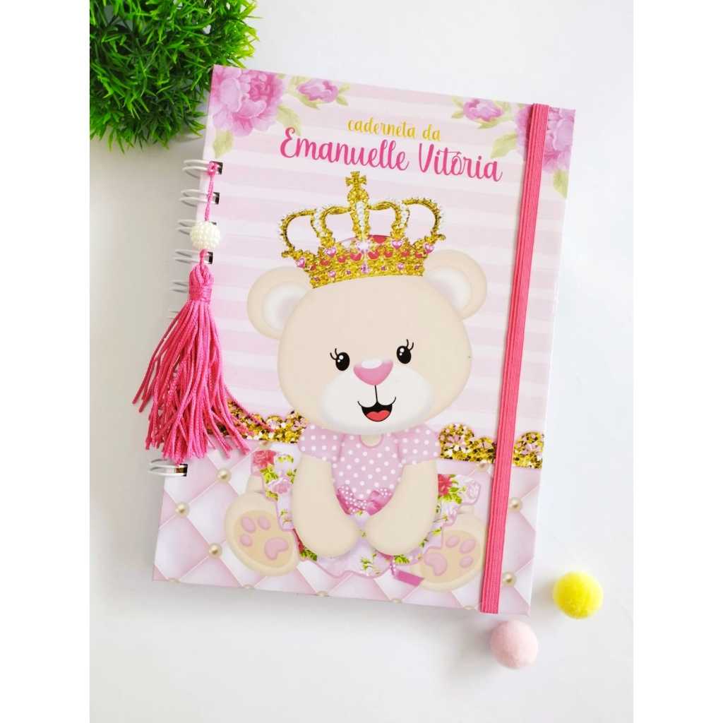 Caderneta de Vacina Personalizada Diversos Temas Menina