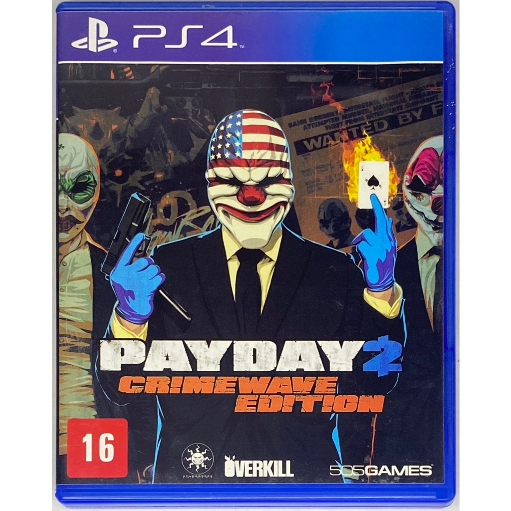 Pay Day 2 Crimewave Edition - PS4 - Original - Mídia Física
