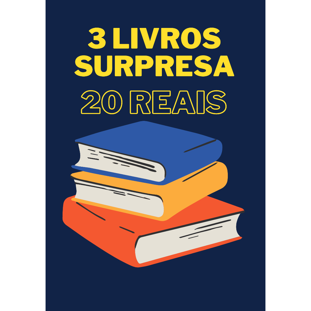 Desapego de livros: 3 livros surpresa