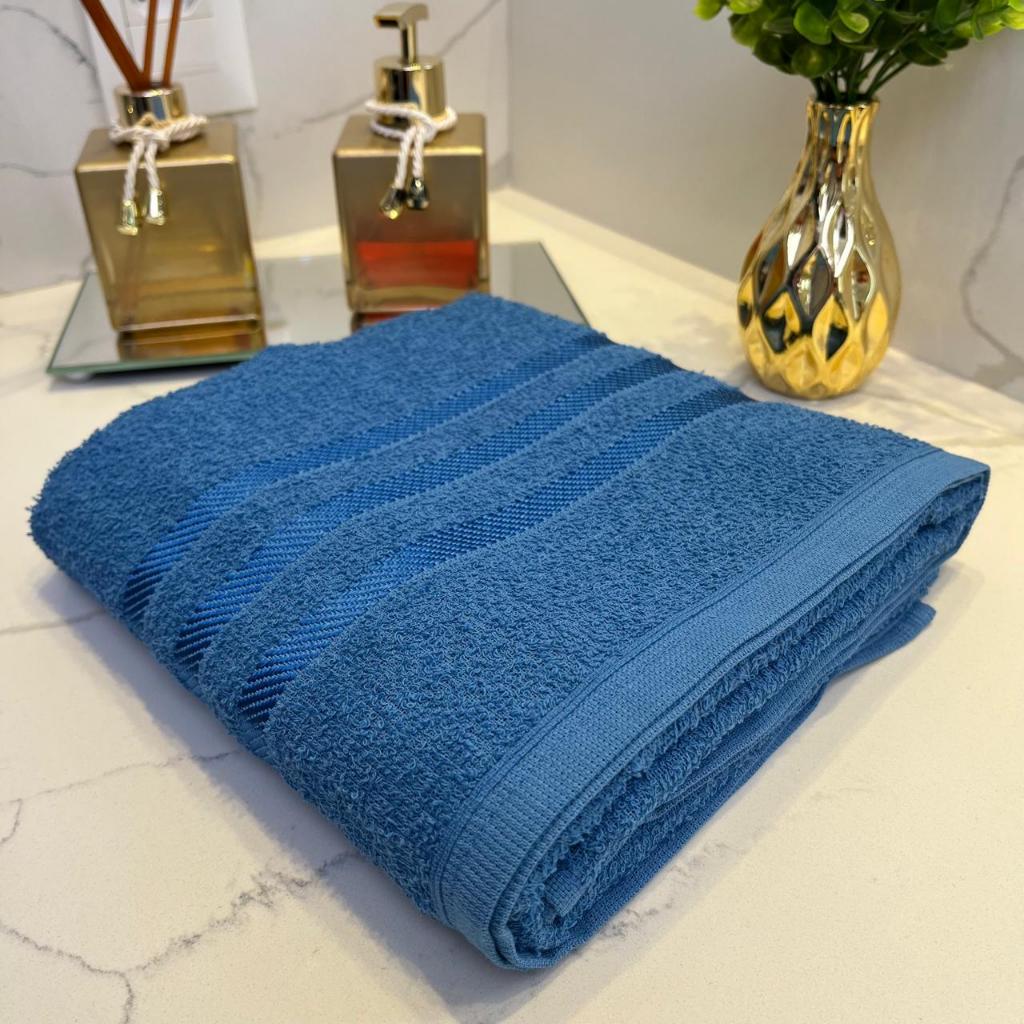 Toalha de Banho Super Luxo Felpuda Ultra Macia 100% Algodão Puro 1,30x65 Alta Absorção Cor Vibrante