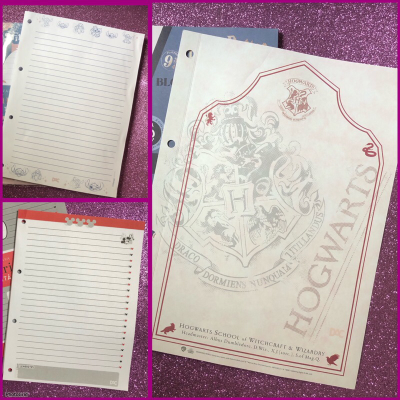 Refil para fichário universitário refil para caderno argolado DAC Stitch Mickey Minnie Pooh Harry Potter em promoção em Oferta na Shopee