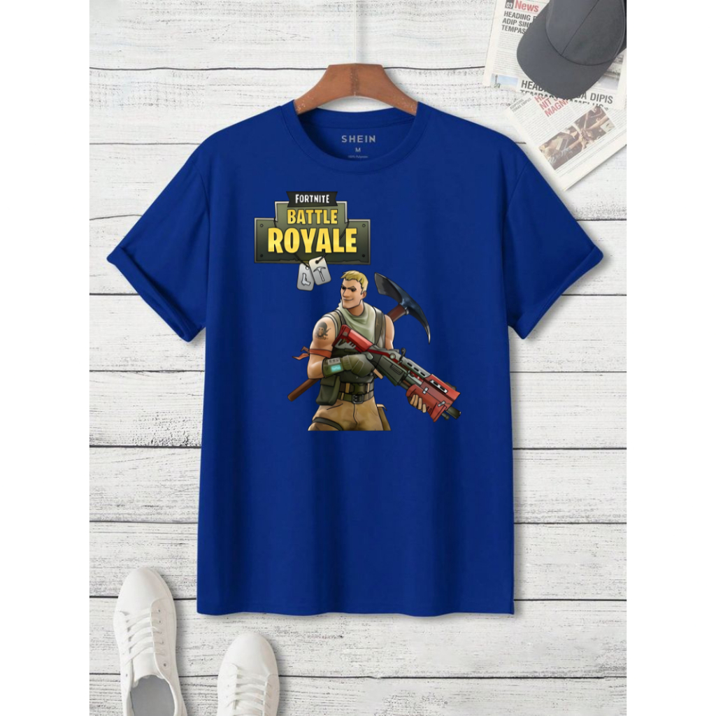 Camiseta Fortnite Batttle Royale Jogo Game Celular Infantil do 04 ao 16 Game Jogos Online Camisa algodão ref 07