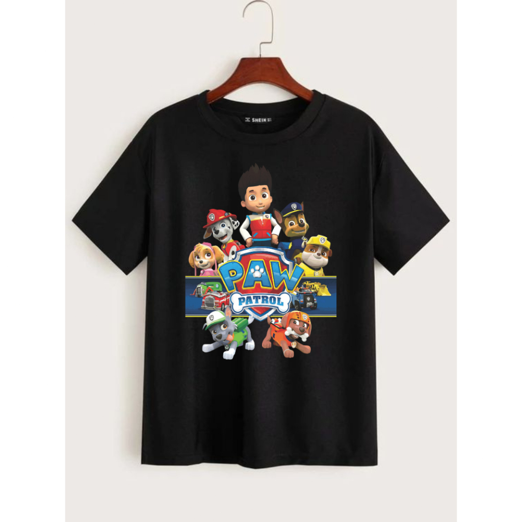Camiseta Patrulha Canina Infantil do 04 ao 16 Desenho Animado Jogo Game Game Jogos Camisa algodão
