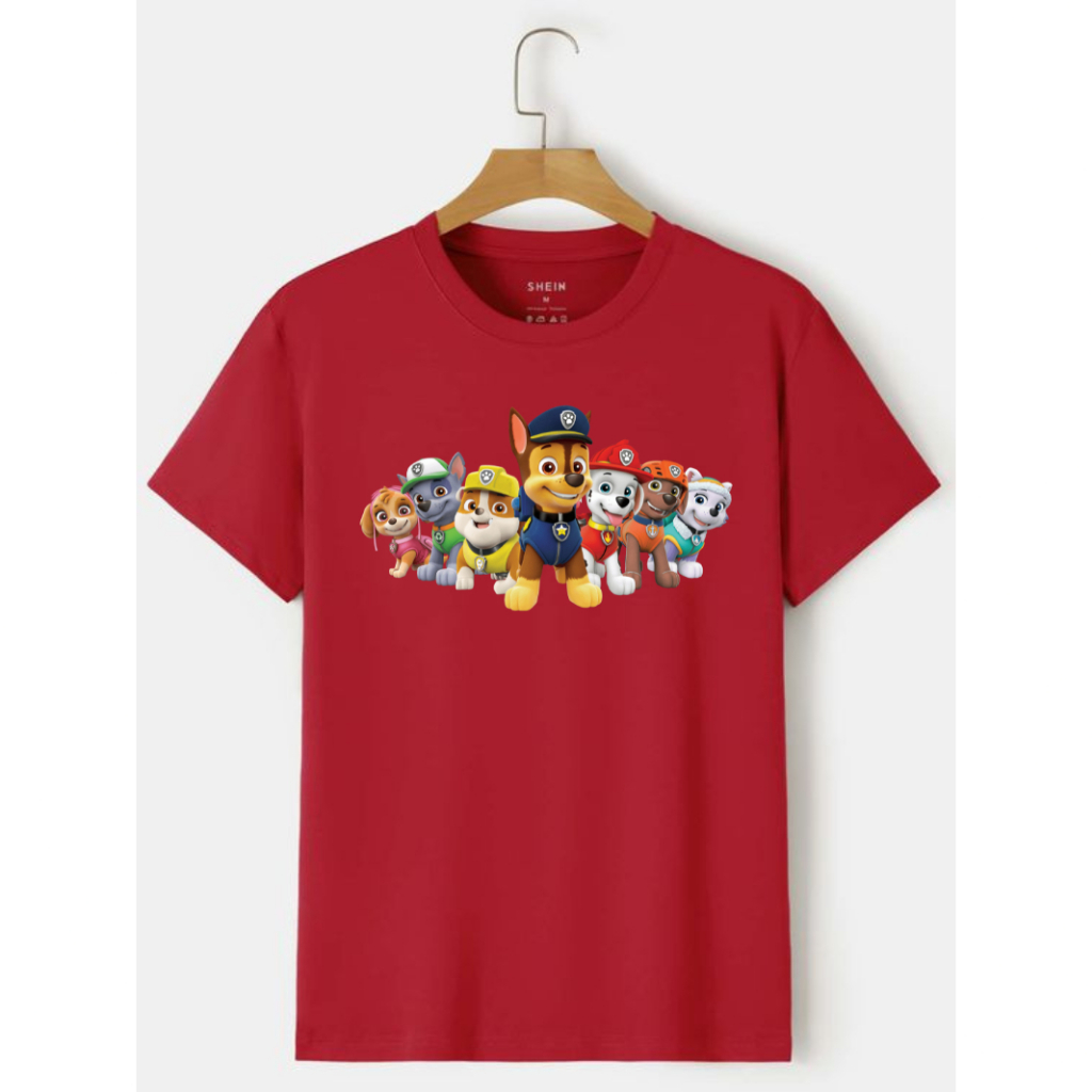 Camiseta Patrulha Canina Infantil do 04 ao 16 Desenho Animado Jogo Game Game Jogos Camisa algodão Unissex