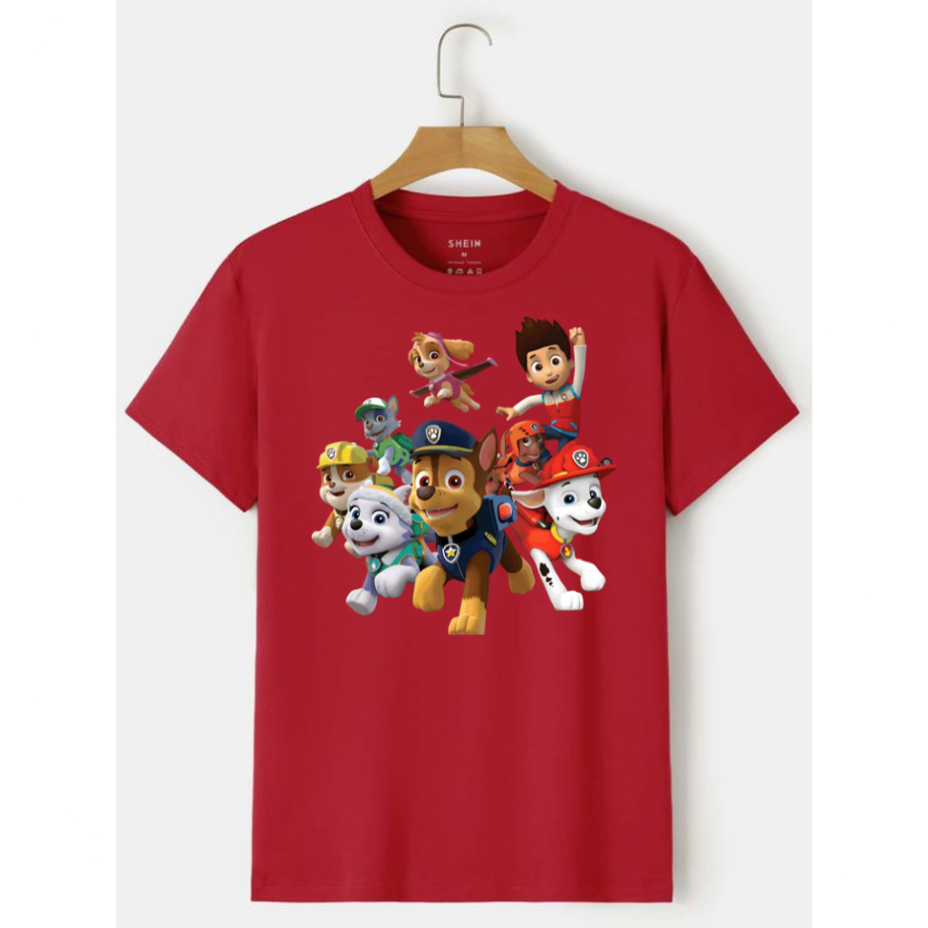 Camiseta Patrulha Canina Infantil do 04 ao 16 Desenho Animado Jogo Game Game Jogos Camisa algodão unissex 002