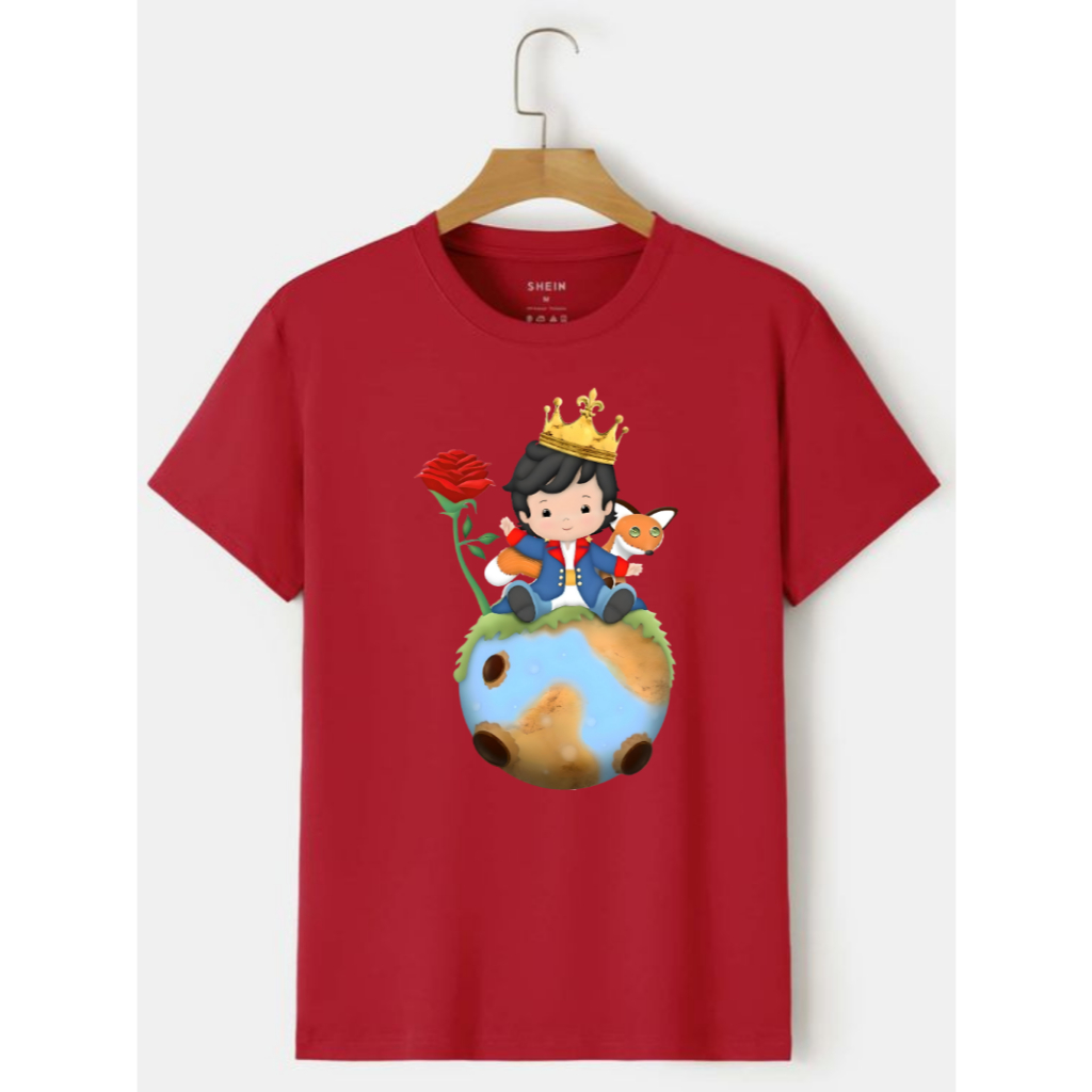 Camiseta O Pequeno Príncipe Infantil do 04 ao 16 Colorida Desenho Animado Game Game Jogos Camisa algodão Unissex 01