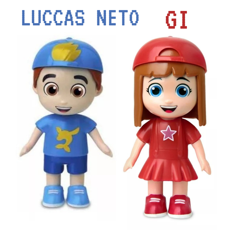 Bonecos Luccas Neto E Gi Aventureiros Lucas Neto
