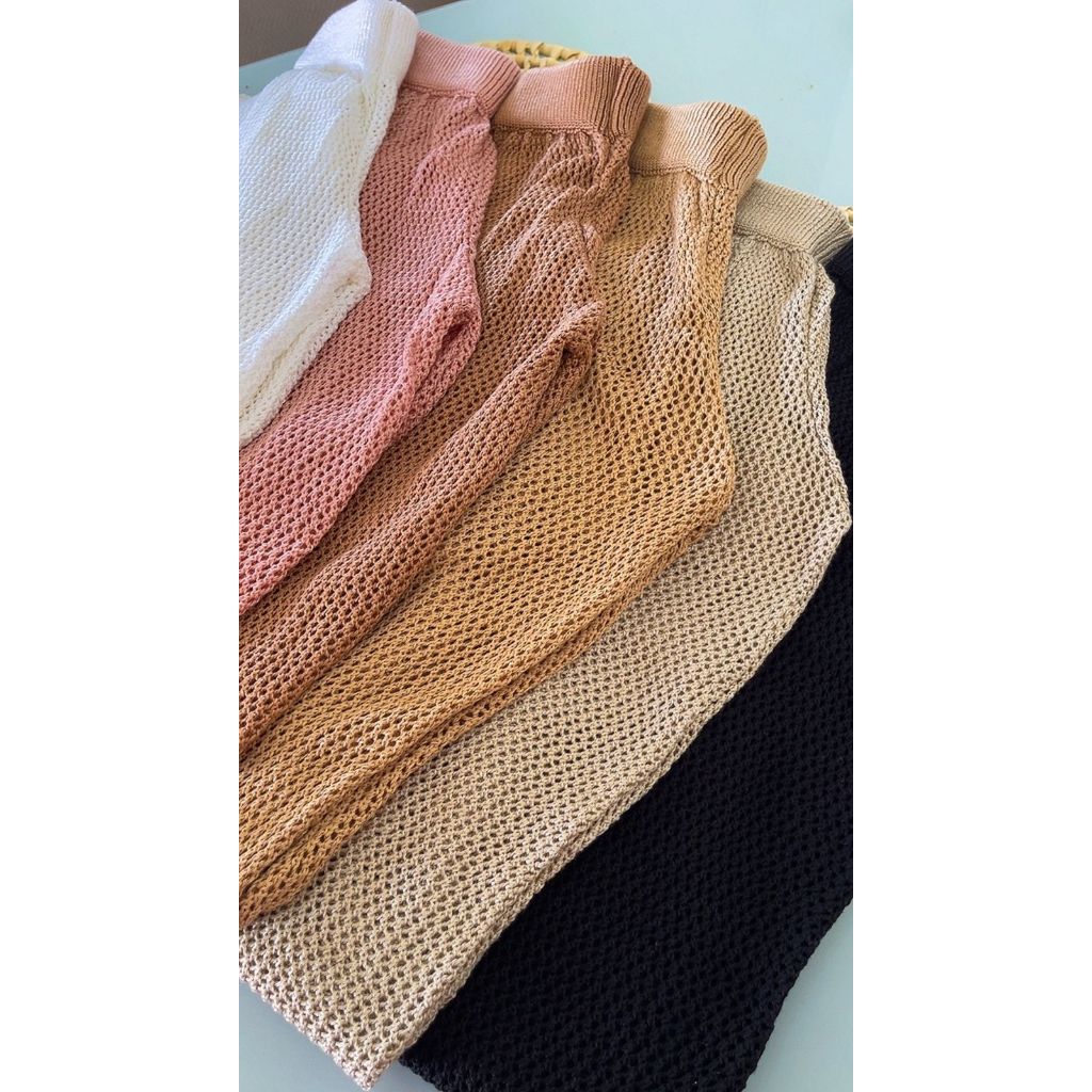 Calça de tricot luxo moda blogueira saida de praia