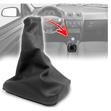 Coifa Câmbio Marcha Com Base Celta Corsa Classic Vectra - Preto em Oferta na Shopee