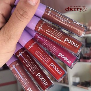 Batom Líquido Mood Vegano Cores Ruby Rose em Oferta na Shopee