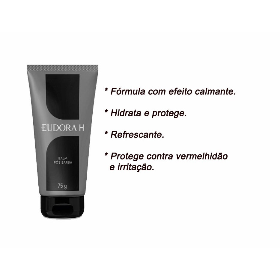 Balm Pós-Barba Eudora H 75g - Hidratante e refrescante