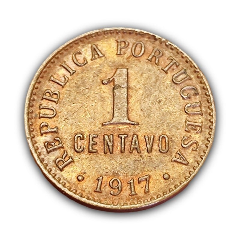 Moeda 1 Centavo 1917 Portugal