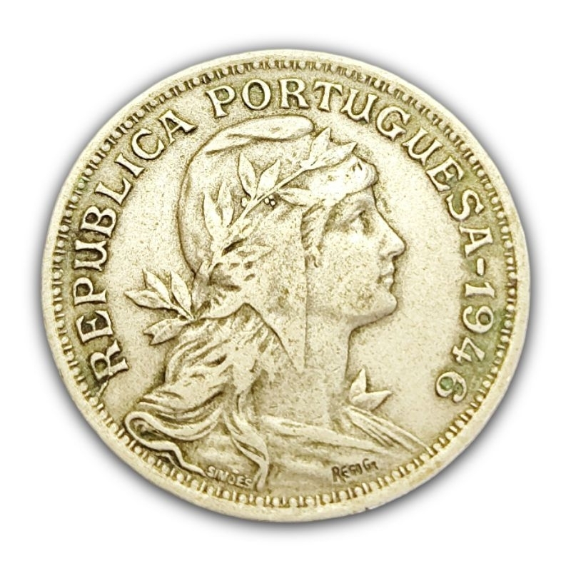Moeda 50 Centavos 1946 Portugal