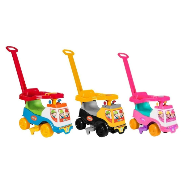 Totoka Plus Carrinho Triciclo Infantil com Empurrador Menino ou Menina Cardoso Toys