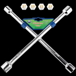 Chave De Roda Cruz 4 Bocas 17 x 19 x 21 x 23 Universal