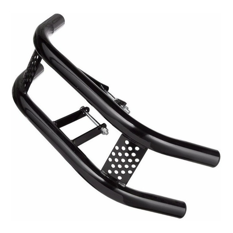 Protetor Motor Mata Cachorro Barra Dupla honda titan 150 2005/2008 preto / cromado aço