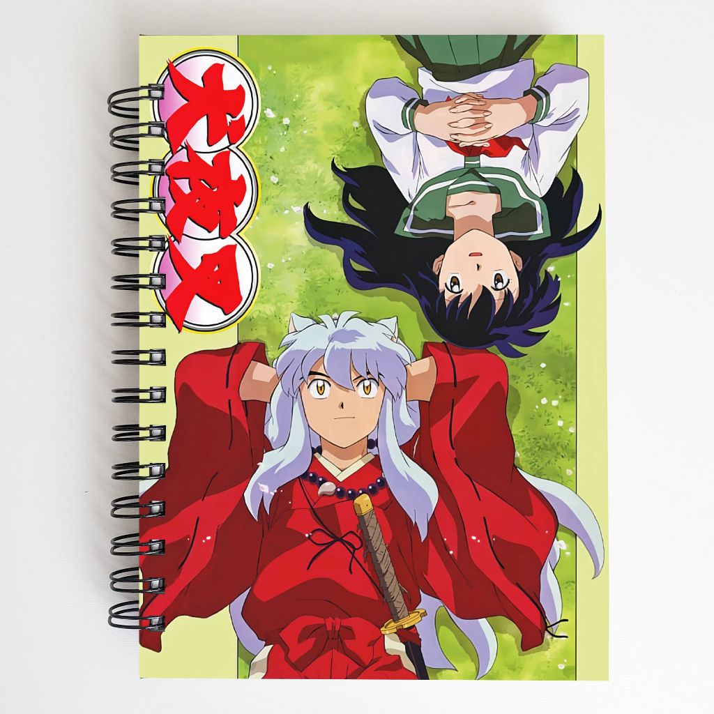 Sketchbook Caderno Inuyasha Desenho Aquarela A6 ou A5 Anime de 90g ou 120g ou 240g Flexível