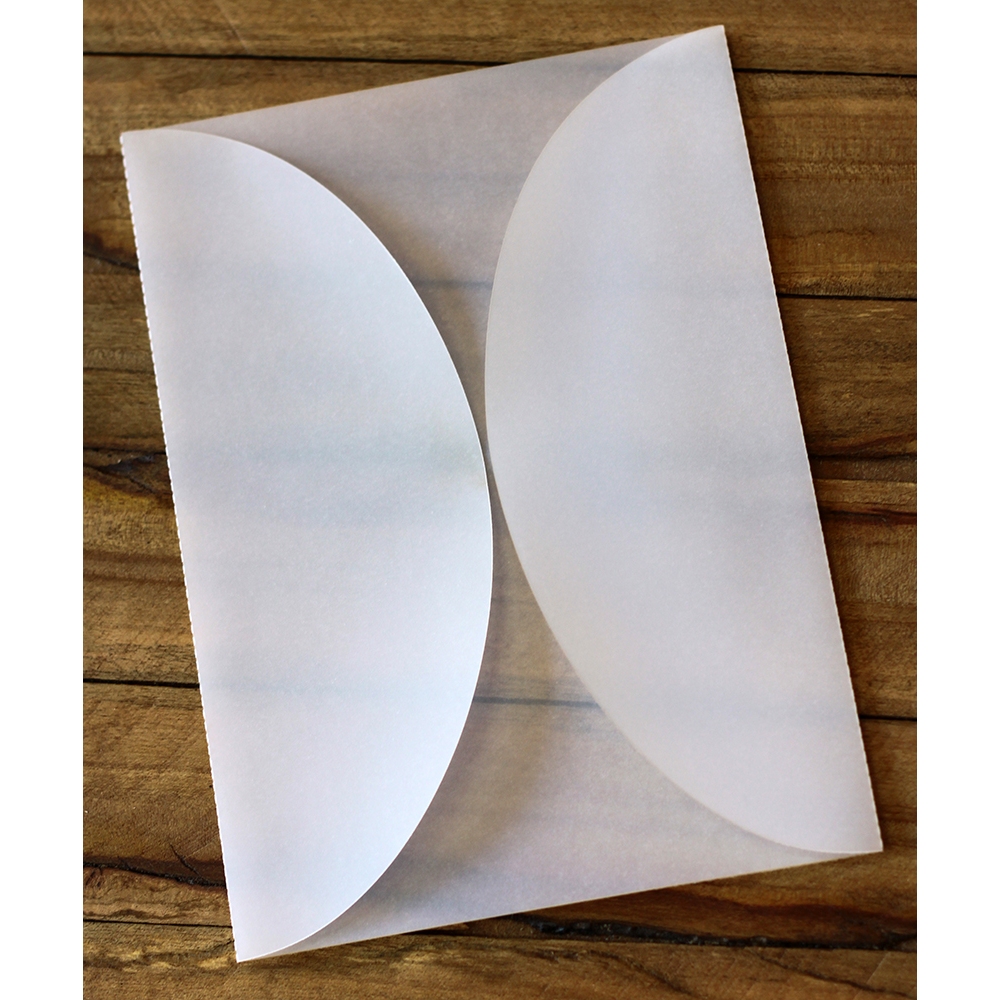 Envelope Redondo Papel Vegetal 15x21cm 180gr - 25 peças - para Convites em Oferta na Shopee