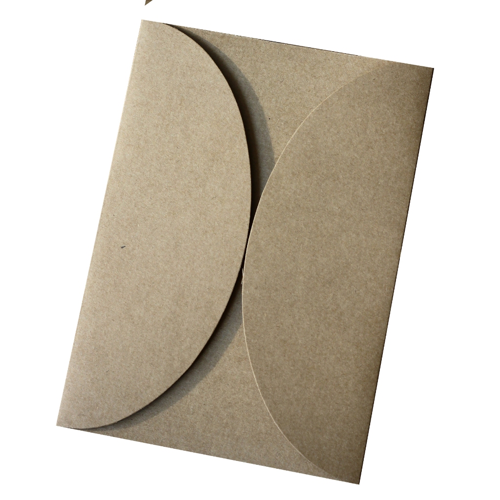 Envelope Redondo 15x21cm - 25pç Kraft Pardo para Convite de Casamento em Oferta na Shopee