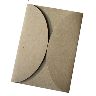 Envelope Redondo 15x21cm - 25pç Kraft Pardo para Convite de Casamento em Oferta na Shopee