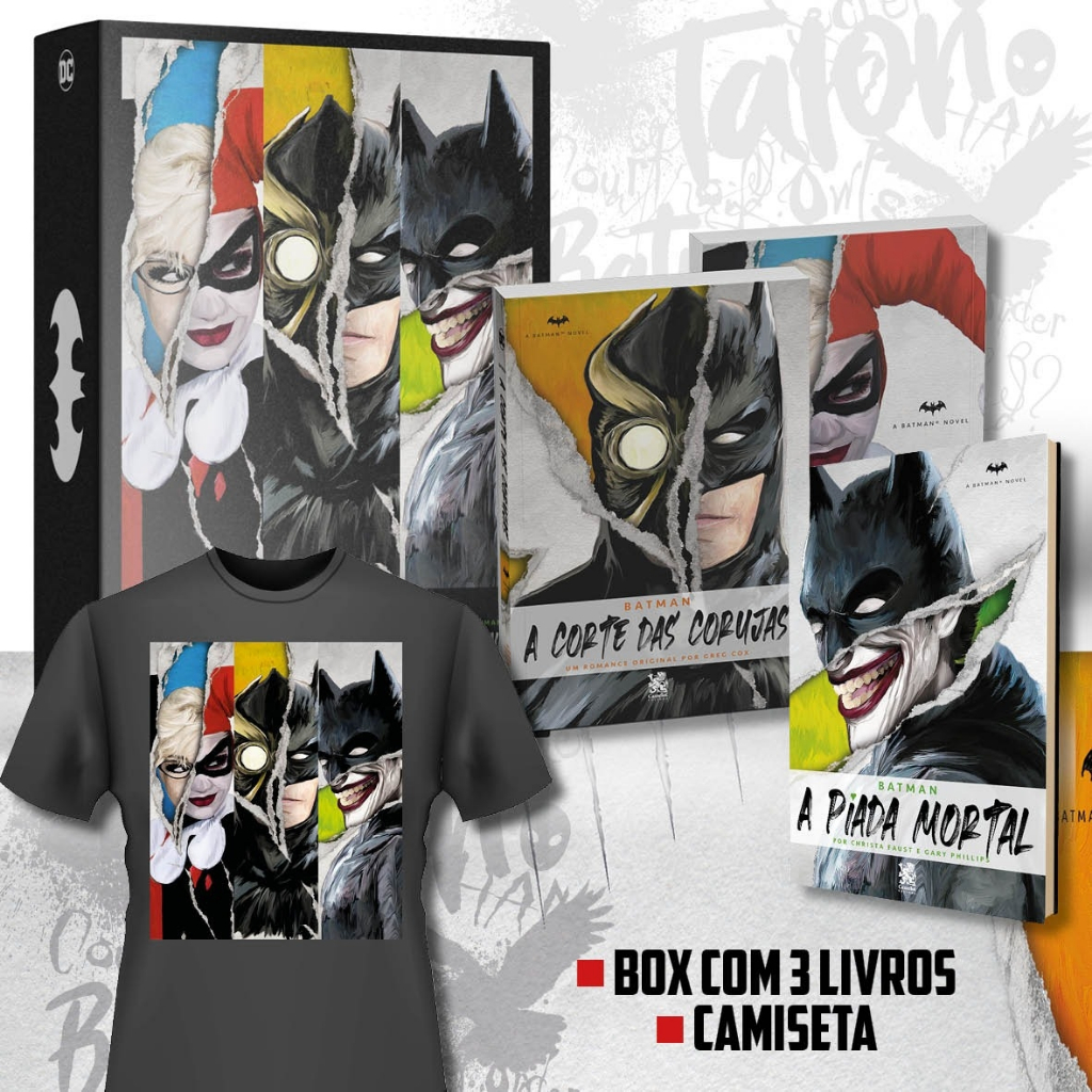 Coleção DC Comics - Kit 3 Livros + Camiseta em Oferta na Shopee