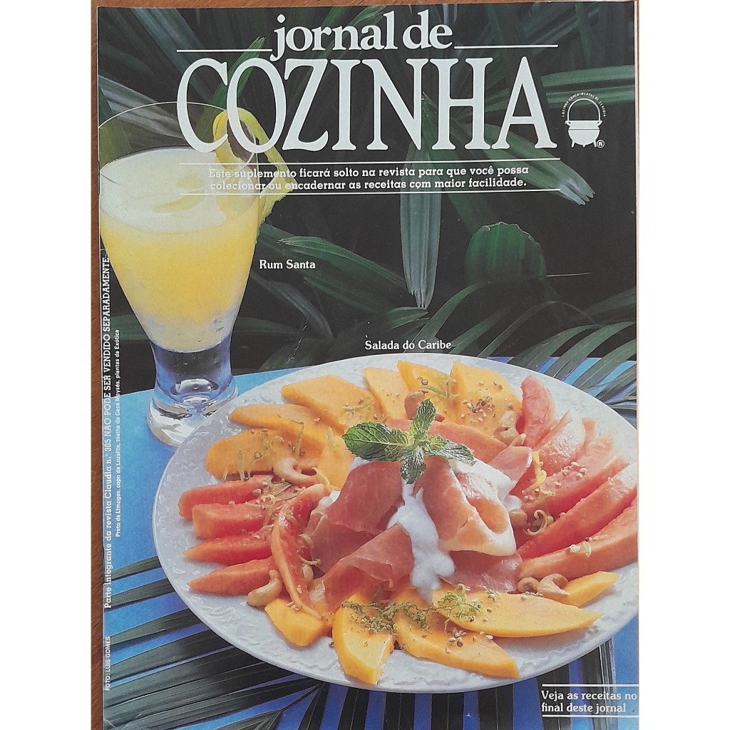 Revista Jornal de Cozinha Claudia Nº 305 Fevereiro/1987