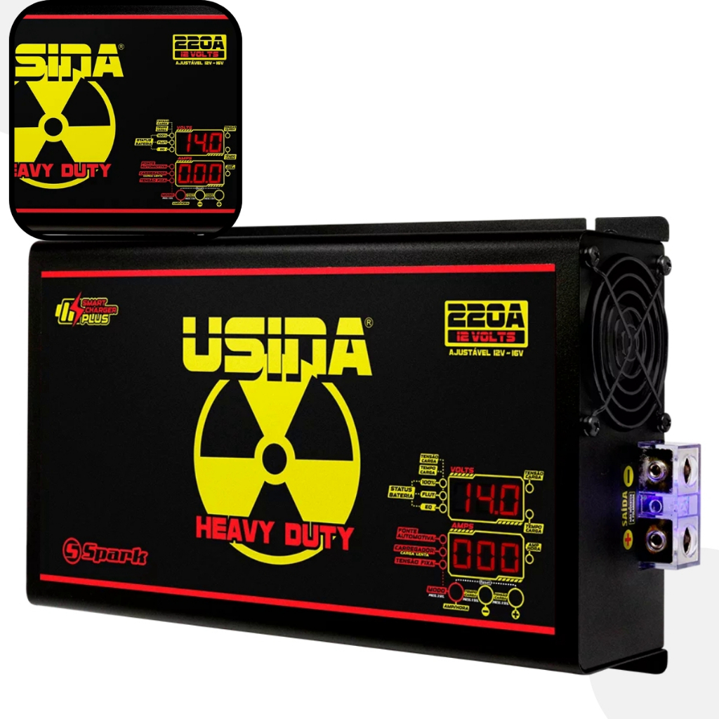 Fonte Automotiva Usina 220 14,4v Bivolt C/ Voltímetro Carregador de Bateria Som Automotivo, ideal para carros em Oferta na Shopee