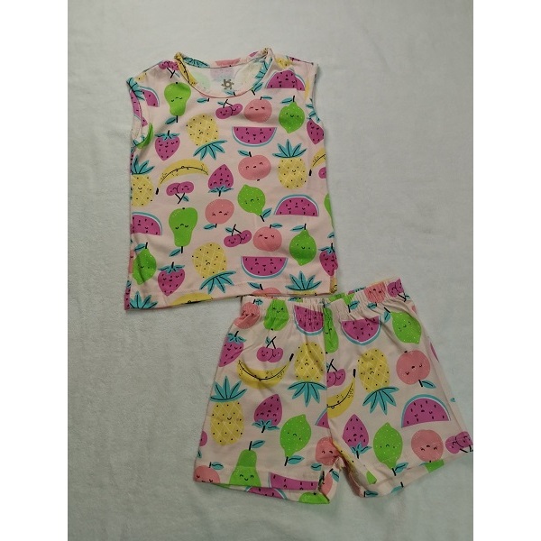 Conjunto infantil feminino Brandili blusa e shorts em cotton tamanho 1/3/4/6/10