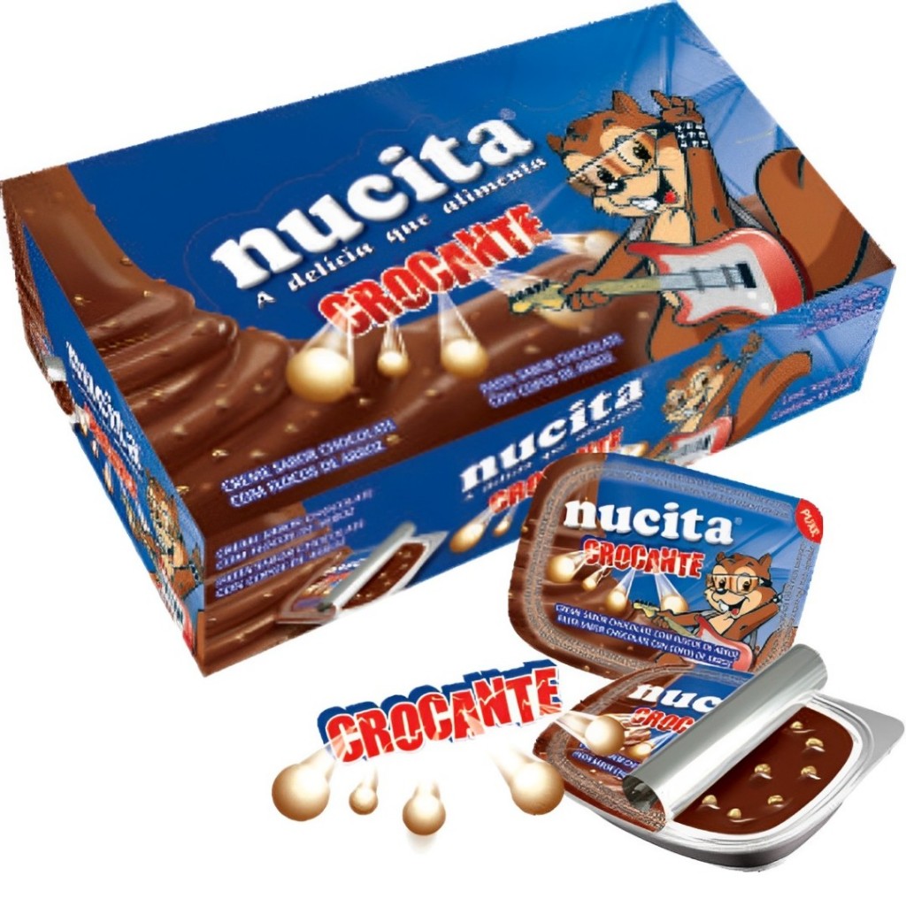 Creme Chocolate Crocante 480g C/48 Unidades 10g Nucita em Oferta na Shopee
