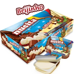 Creme Beijinho Com Chocolate 480g 48 Unidades 10g - Nucita