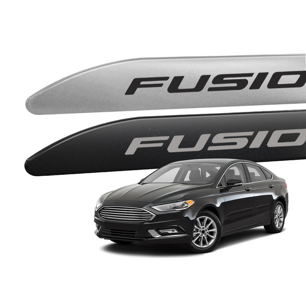 Friso Lateral Para Fusion 2013 a 2019 Facão Cor Original Nome em Adesivo Modelo Universal Compatível