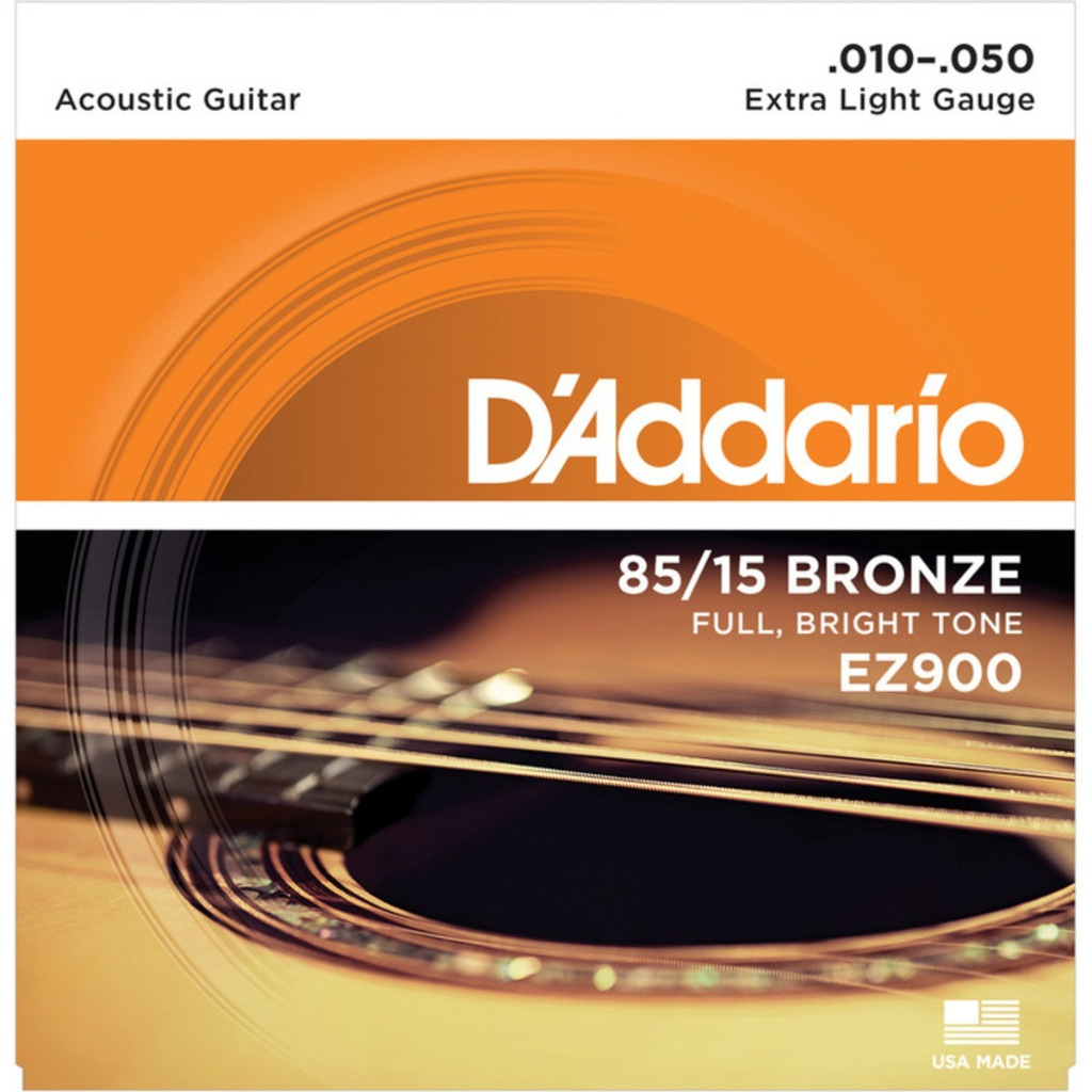 Encordoamento Para Violão Daddario Aço 010 Ez900