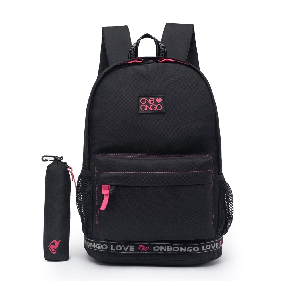 Mochila Feminina Onbongo Escolar Faculdade Viagem Estojo Reforçada