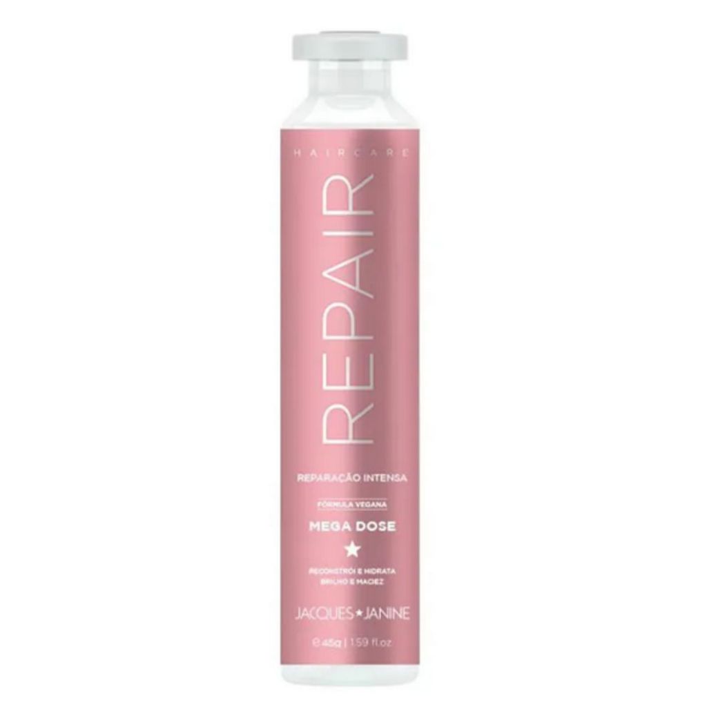 Ampola Máscara Tratamento Hidratação Reparação Hair Care Repair Jaques Janine 45g em Oferta na Shopee