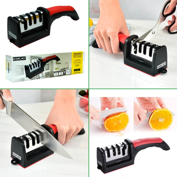 ANA1108 Kit com 2 amolador de faca afiador profissional Original — imagem 2 de 2