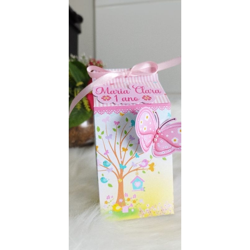 caixinhas lembrancinhas tema jardim encantado borboleta personalizado