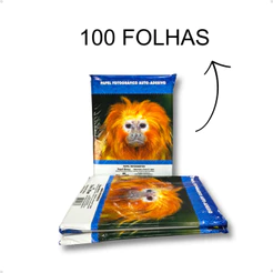 Papel Fotográfico Adesivo 130 gramas 100 Folhas Glossy À Prova D'água A4 MasterPrint