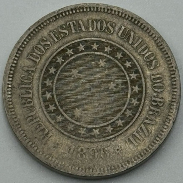 moeda 100 réis república 1896 cupro níquel (cód102)