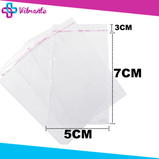 Saco Adesivado 5x7 C/100un - Saquinho Plástico Transparente em Oferta na Shopee