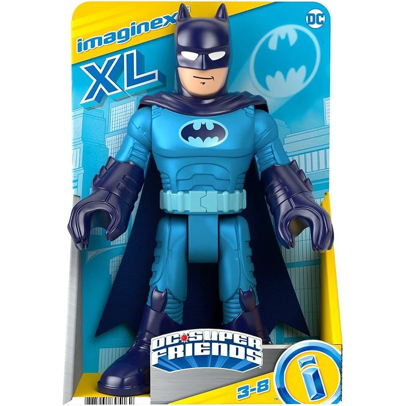 Boneco Batman Imaginext DC Super Friends Batman Azul XL