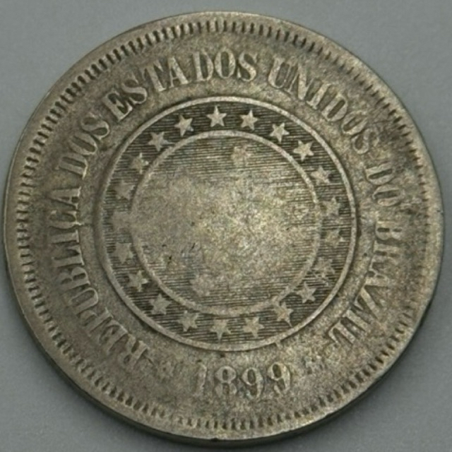 moeda 100 réis república 1899 cupro níquel (cód105)