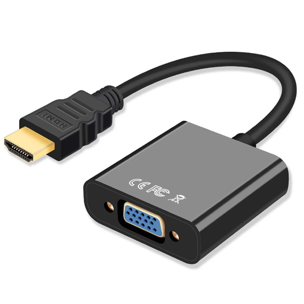 Conversor adaptador de vídeo HDMI para VGA, PC e notebook