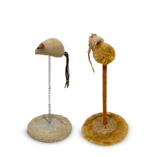 Brinquedo Interativo P/ Gatos Varinha Arranhador Pena Ratinho em Oferta na Shopee