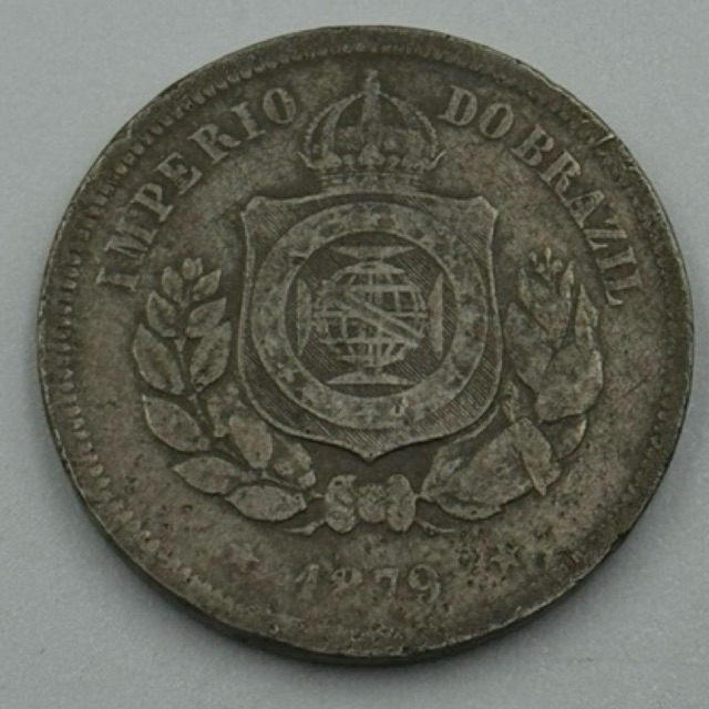 moeda 100 réis IMPÉRIO 1879 cupro níquel (cód110)