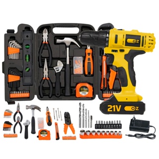 Jogo Ferramentas + Parafusadeira Furadeira Impcato 3/8 21v em Oferta na Shopee