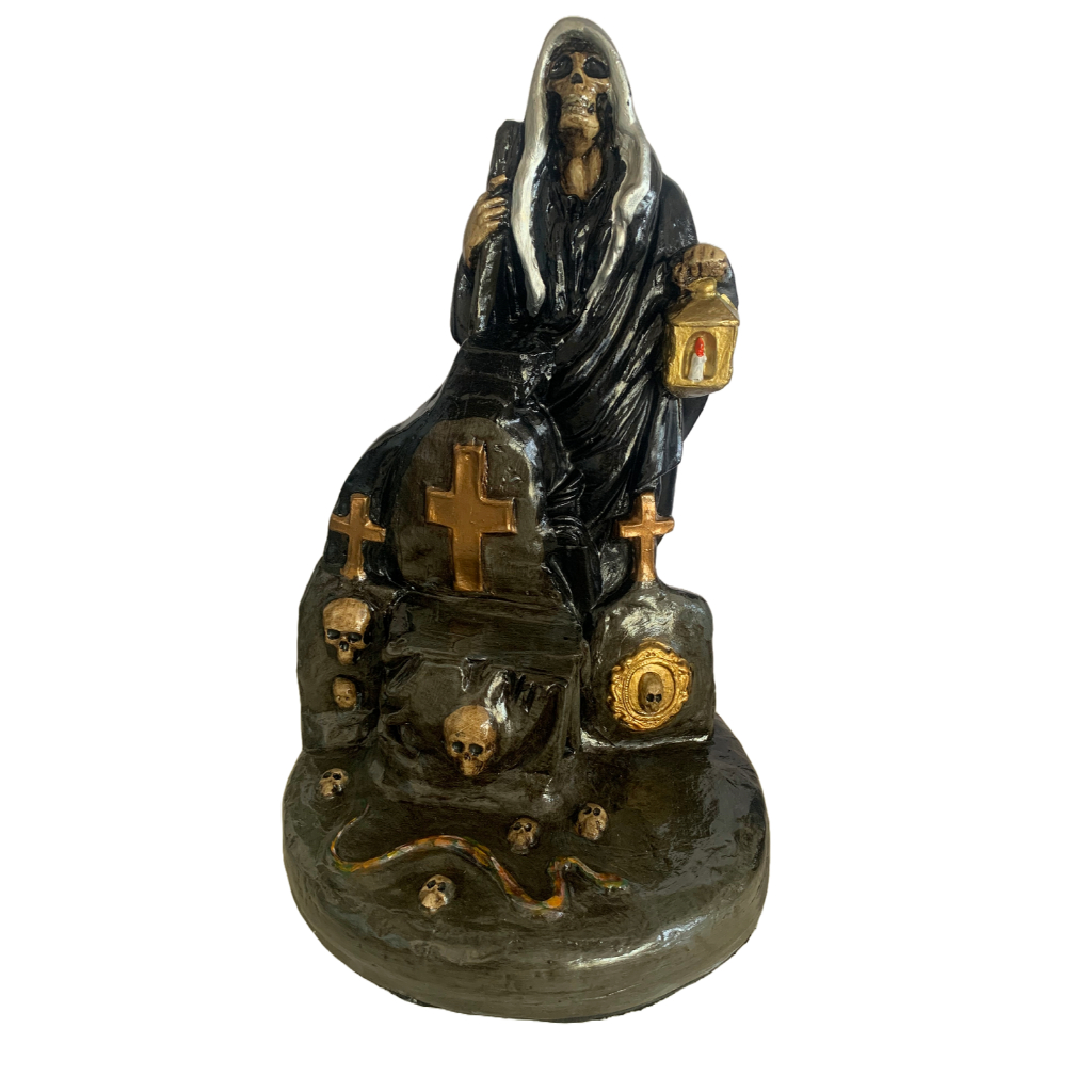 Exu Rei Cemitério escultura Exu João Caveira Morte Das Almas estatua