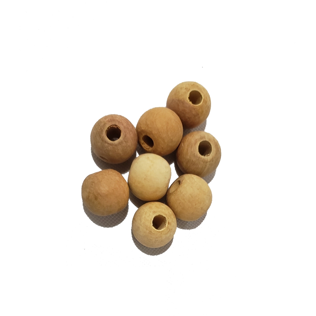 Bolinha de Madeira Natural Conta Artesanato Olho 22 mm em Oferta na Shopee