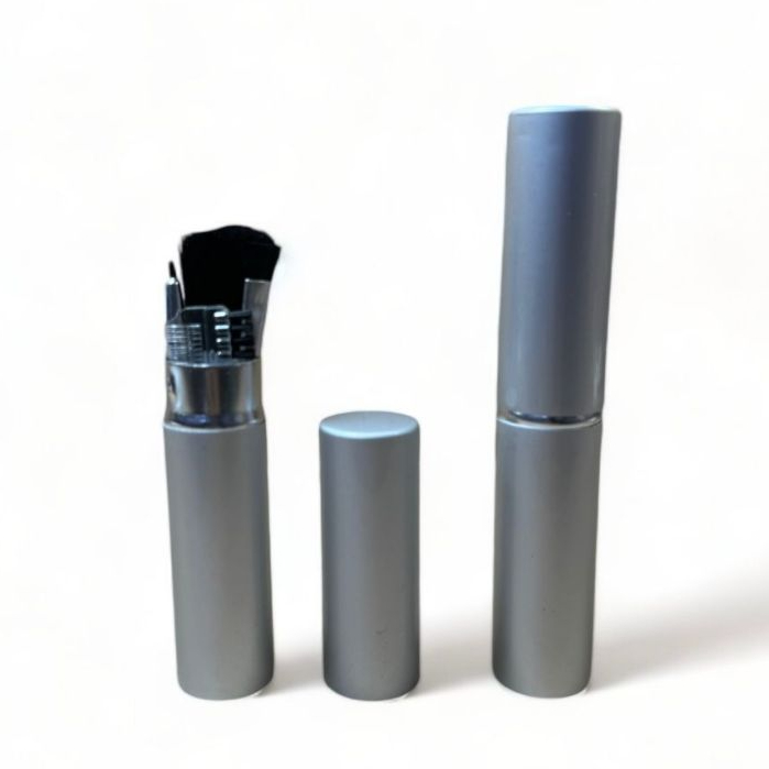 Conjunto 10 Peças Mini Kit 4 Pinceis De Maquiagem Com Estojo De Alumínio Para Viagem